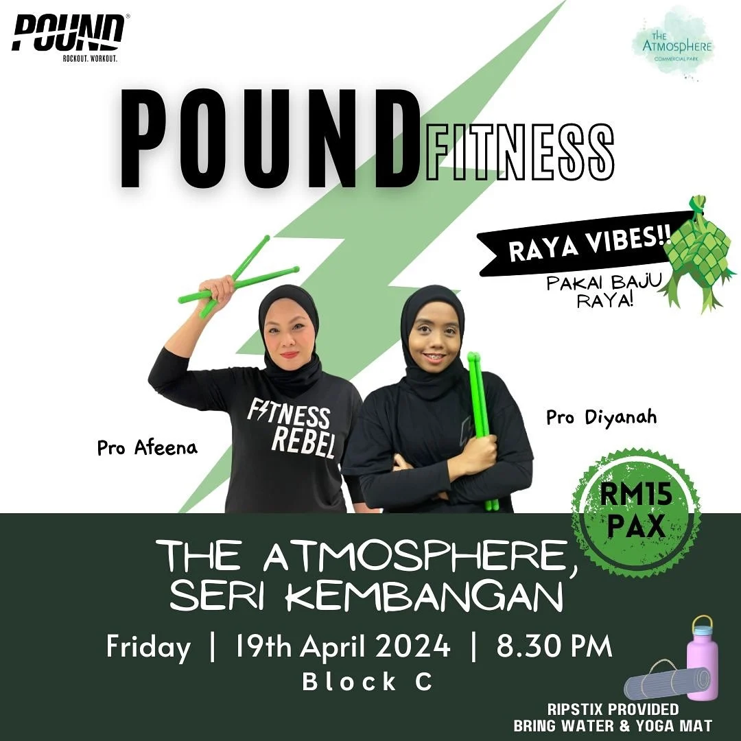 Pound Fitness with Baju Raya