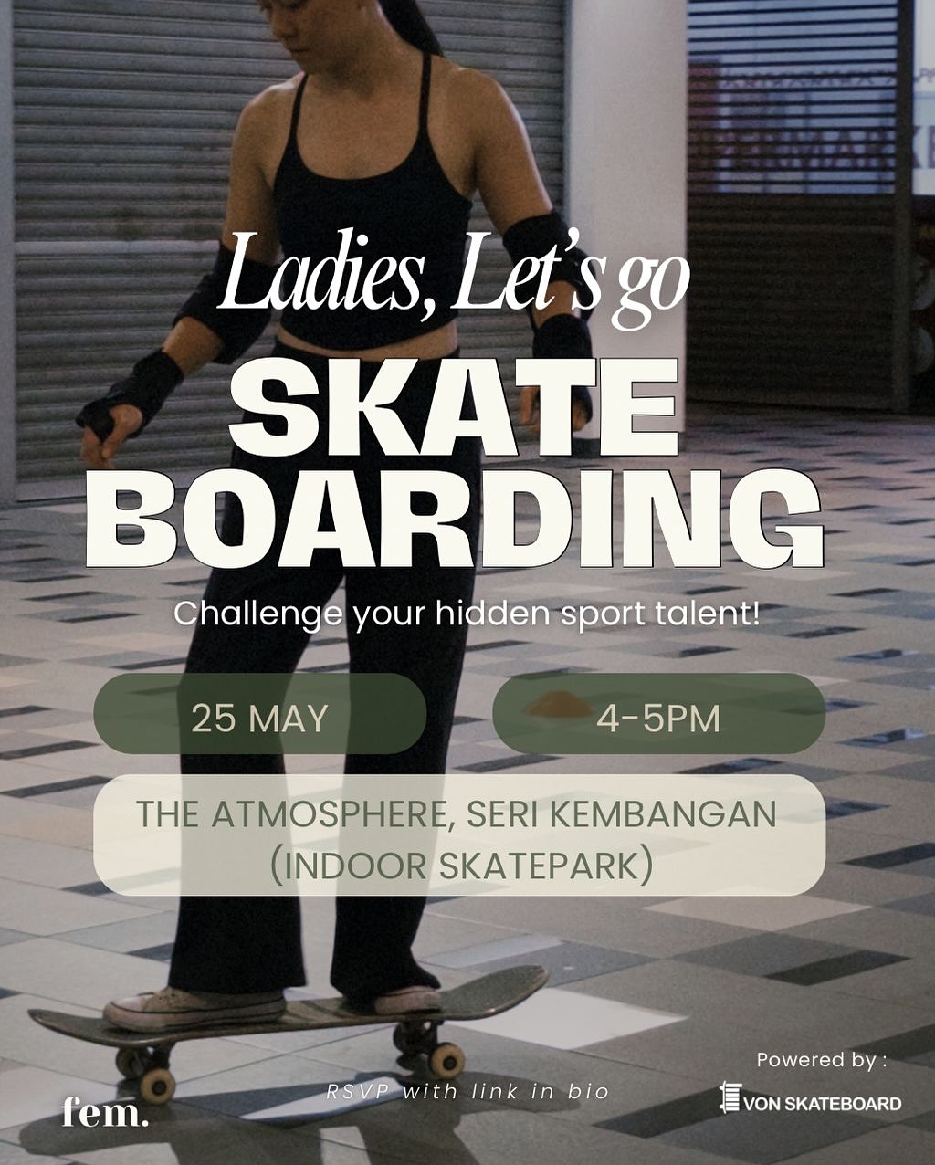 Ladies Skateboarding
