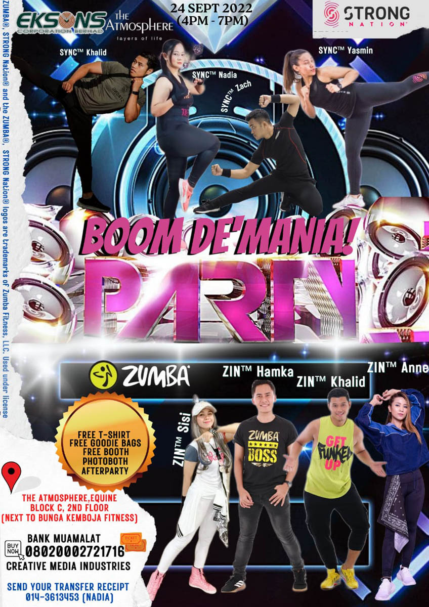 Boom De’Mania Party Zumba Dance