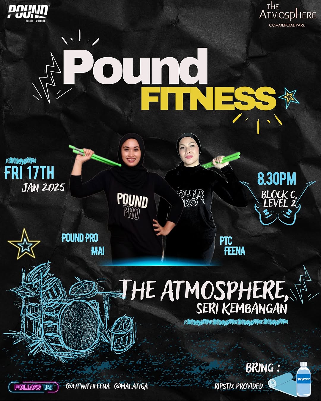 Pound Fitness Class Every Friday