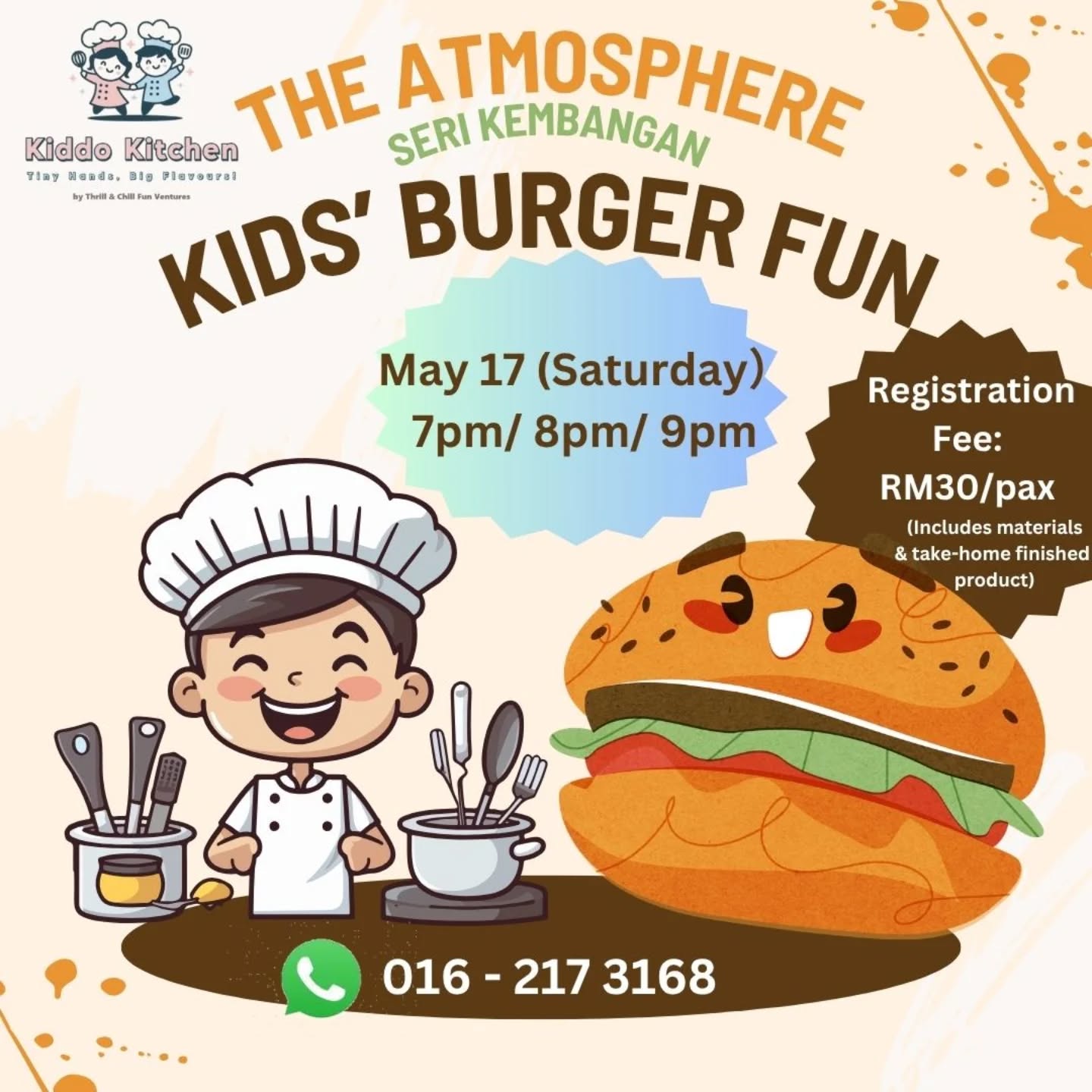 Kids' Burger Fun at The Atmosphere