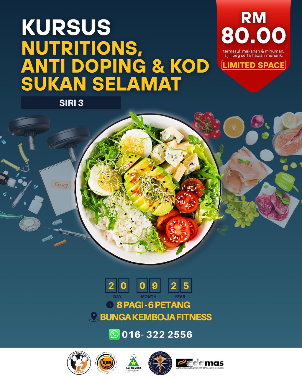 Kursus Nutritions, Anti Doping & Kod Sukan Selamat
