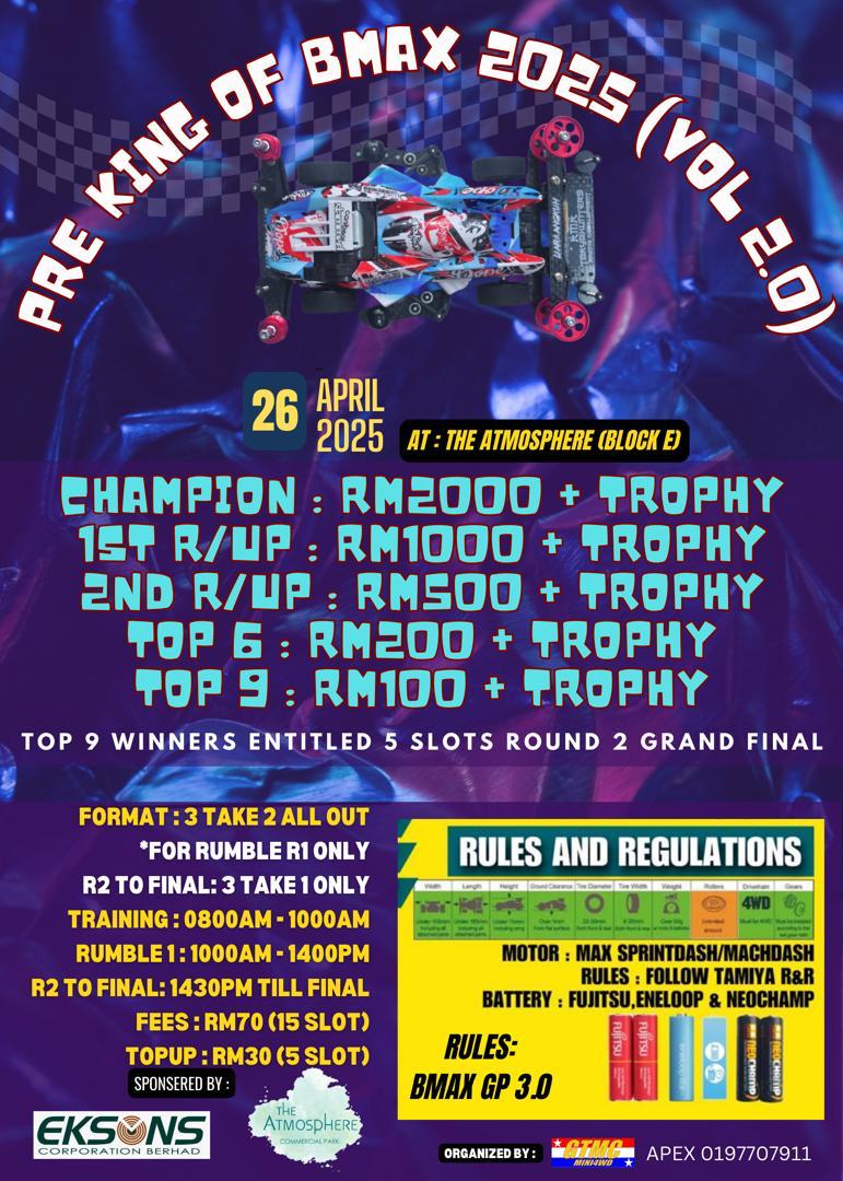 PRE KING OF BMAX 2025 (Vol. 2.0) - TAMIYA Challenge