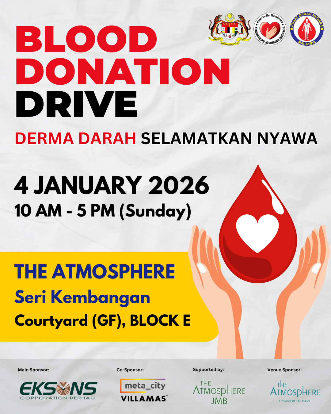 Blood Donation Drive @ The Atmosphere