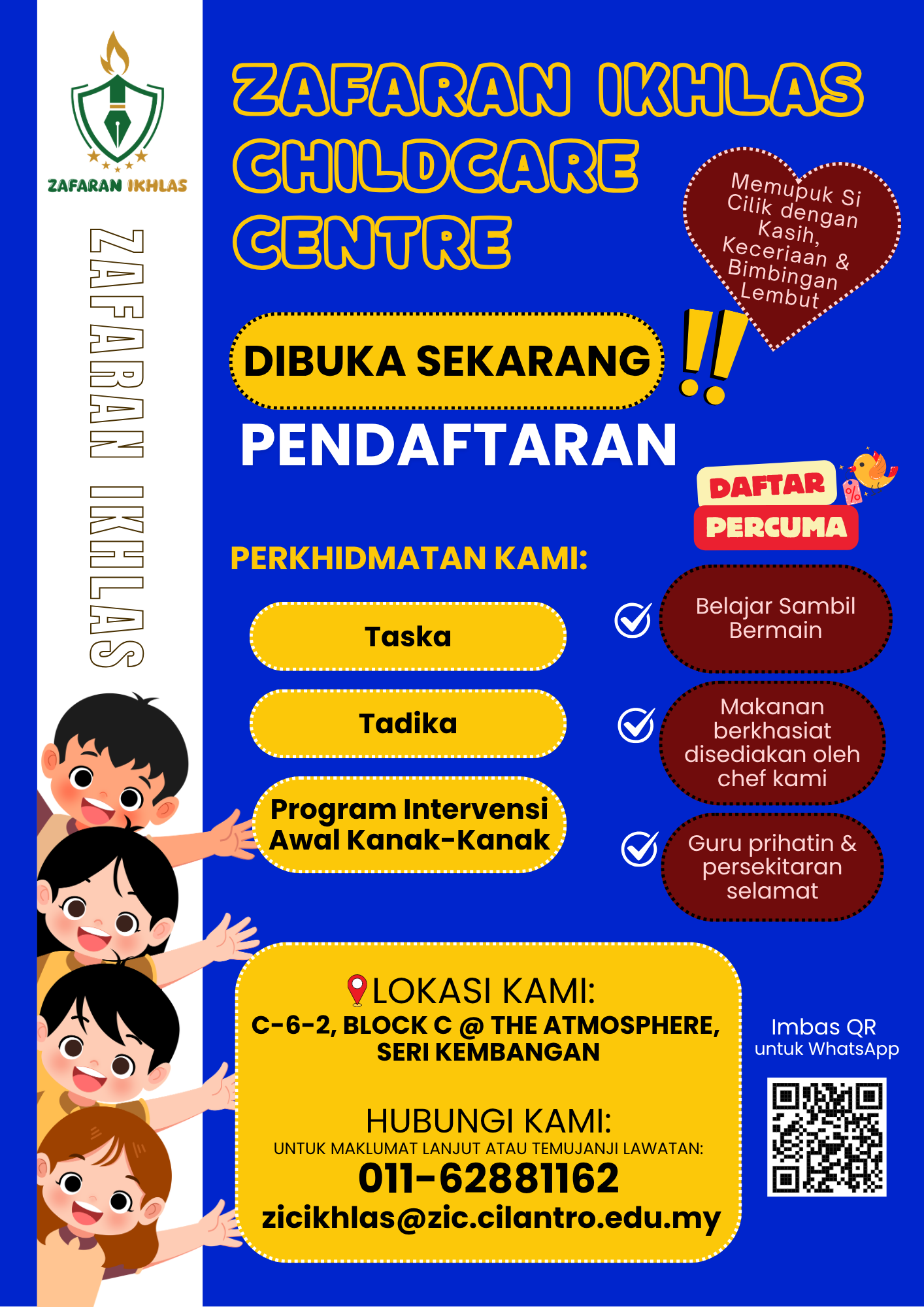 Zafaran Ikhlas Childcare Centre, Seri Kembangan Open Day 2026