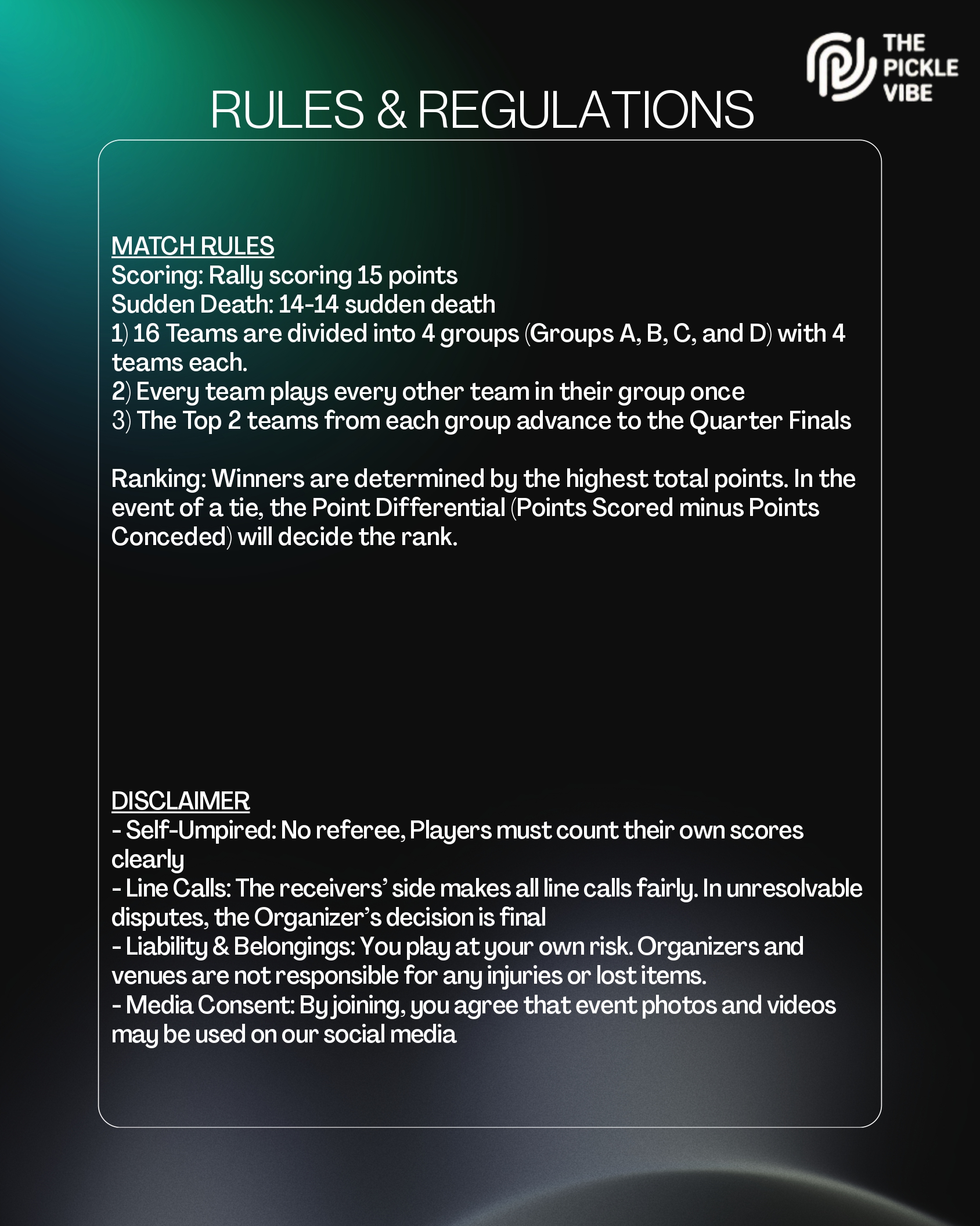 The Vibe Championship - Image 3