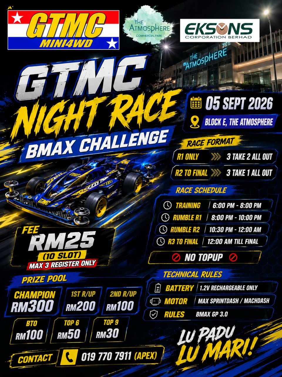GTMC NIGHT RACE – BMAX CHALLENGE