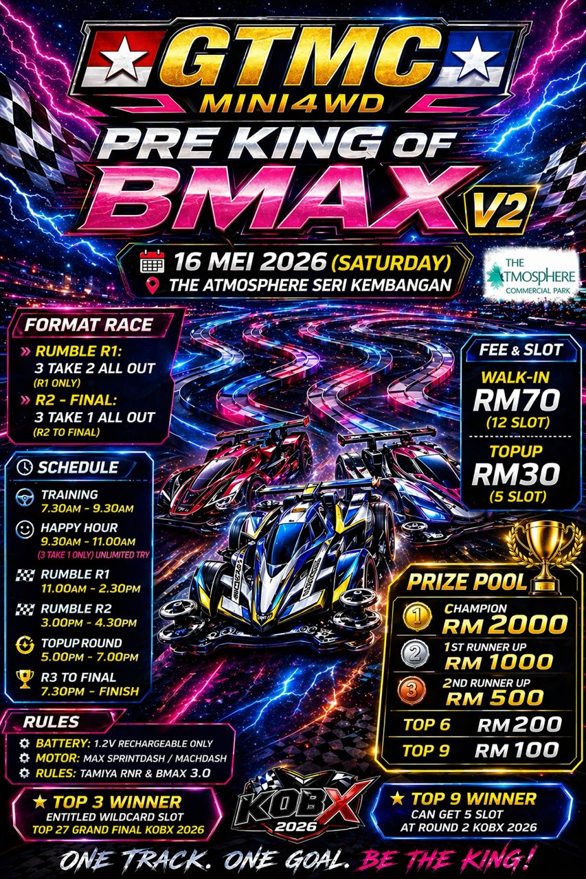 GTMC MINI4WD PRE KING OF BMAX V2 & PRE KING OF SEMITECH