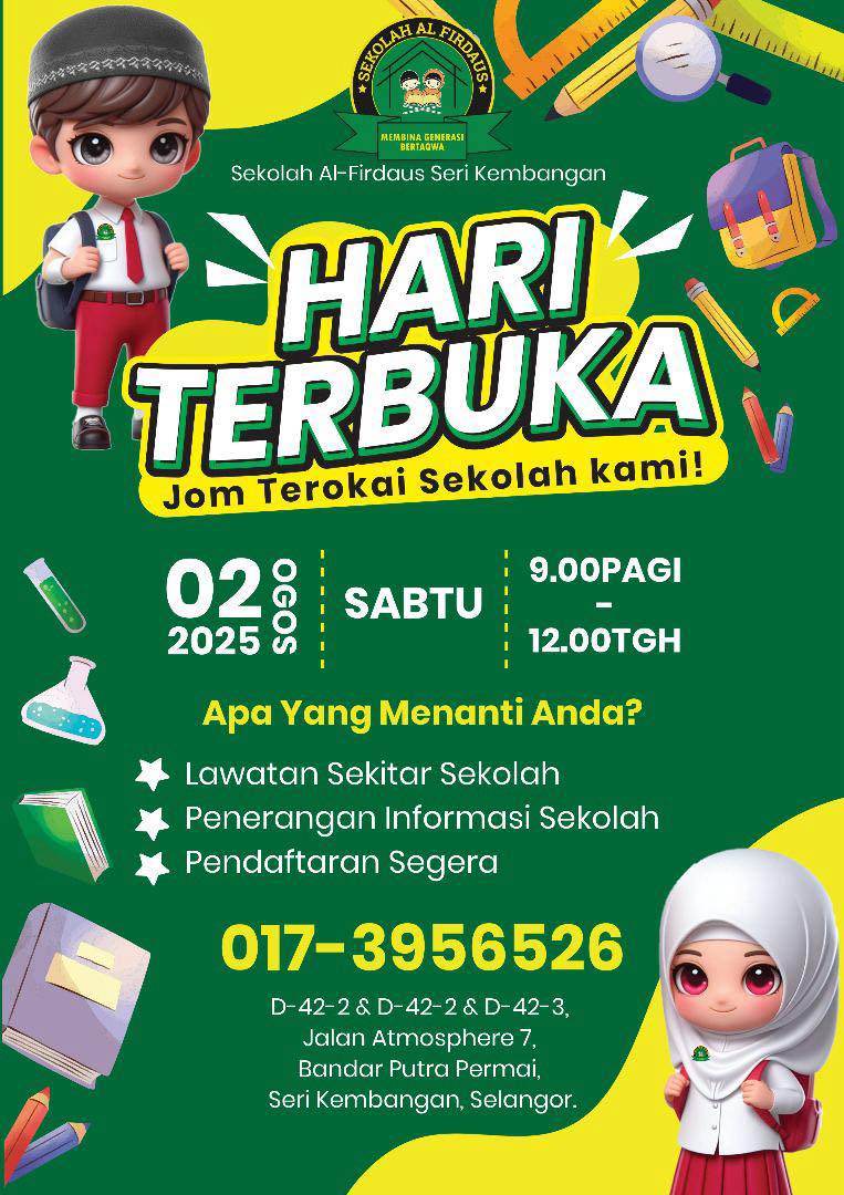 Hari Terbuka Sekolah Al Firdaus