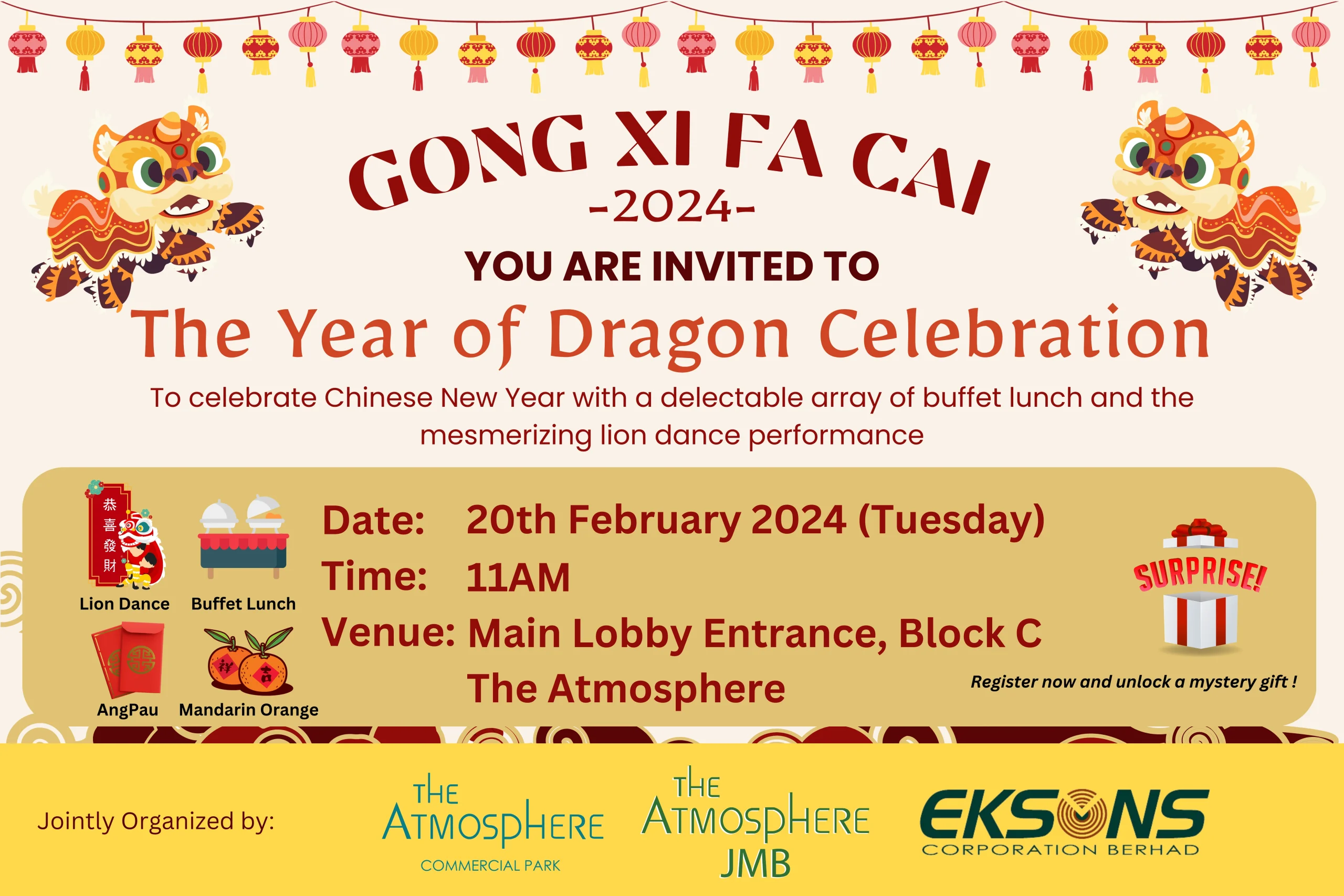 Chinese New Year 2024 Year of Dragon Celebration