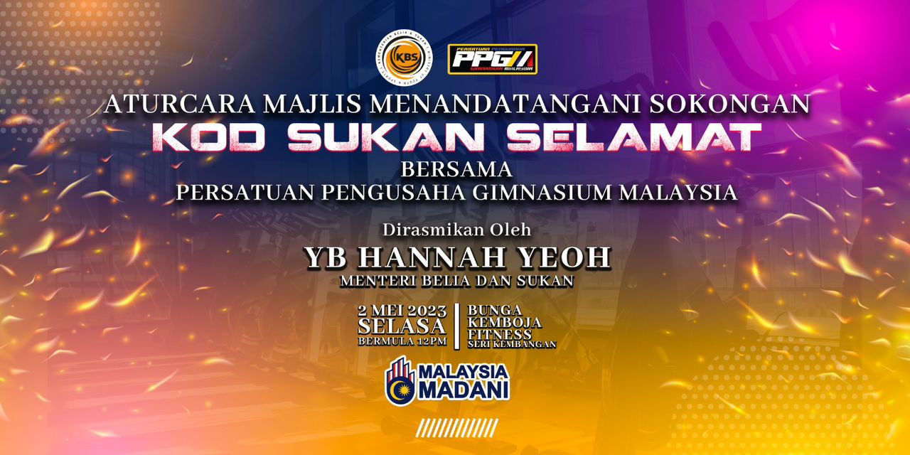 Majlis Manandatangani Sokongan Kod Sukan Selamat - Image 6