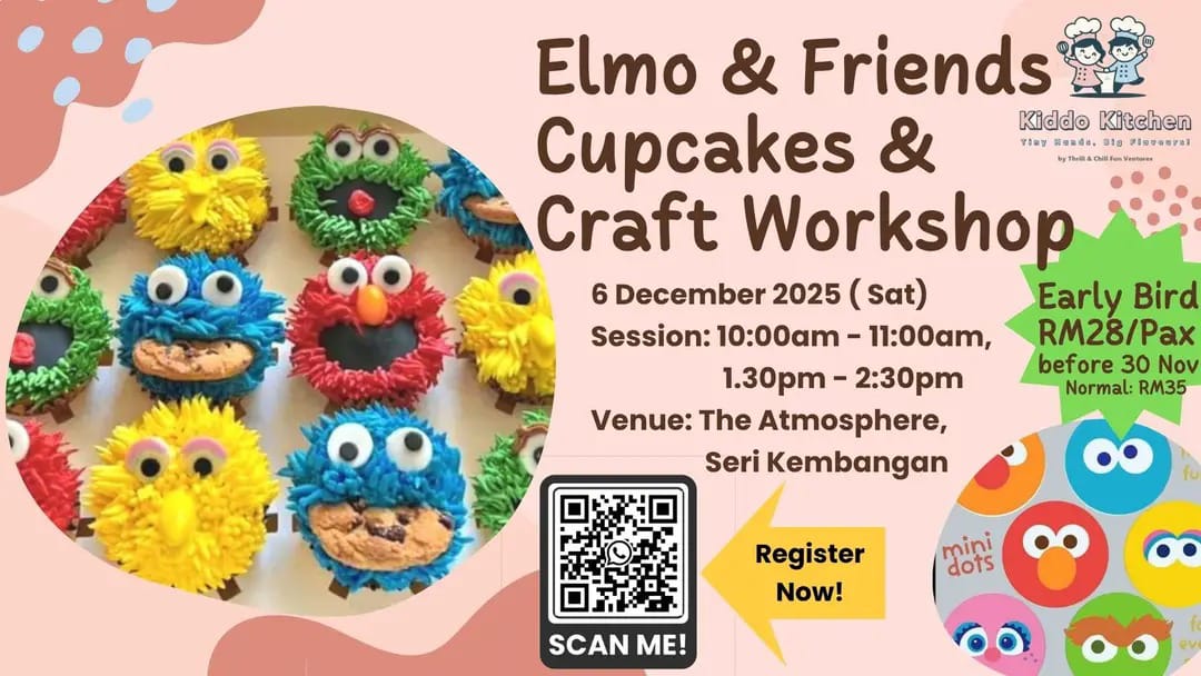 Elmo & Friends Cupcakes & Craft Workshop