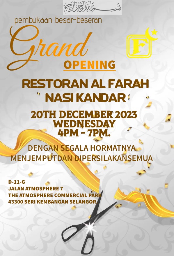 Grand Opening Restoran Farah D-11-G - Image 2