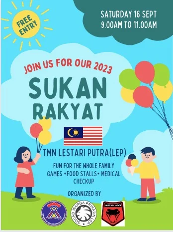 Program Sukan Rakyat Taman Lestari Putra 2023