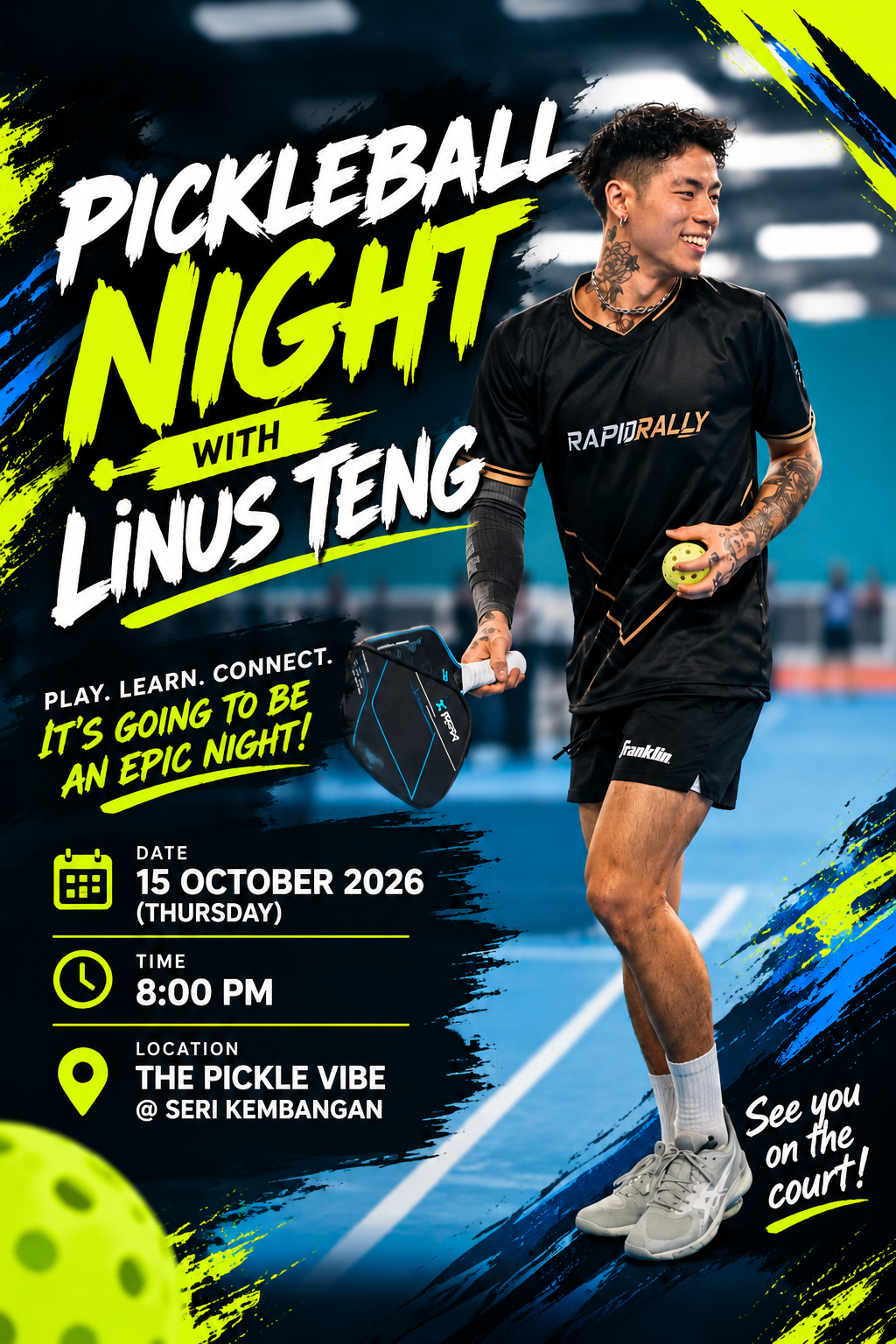 Pickleball Night with @linusteng 
