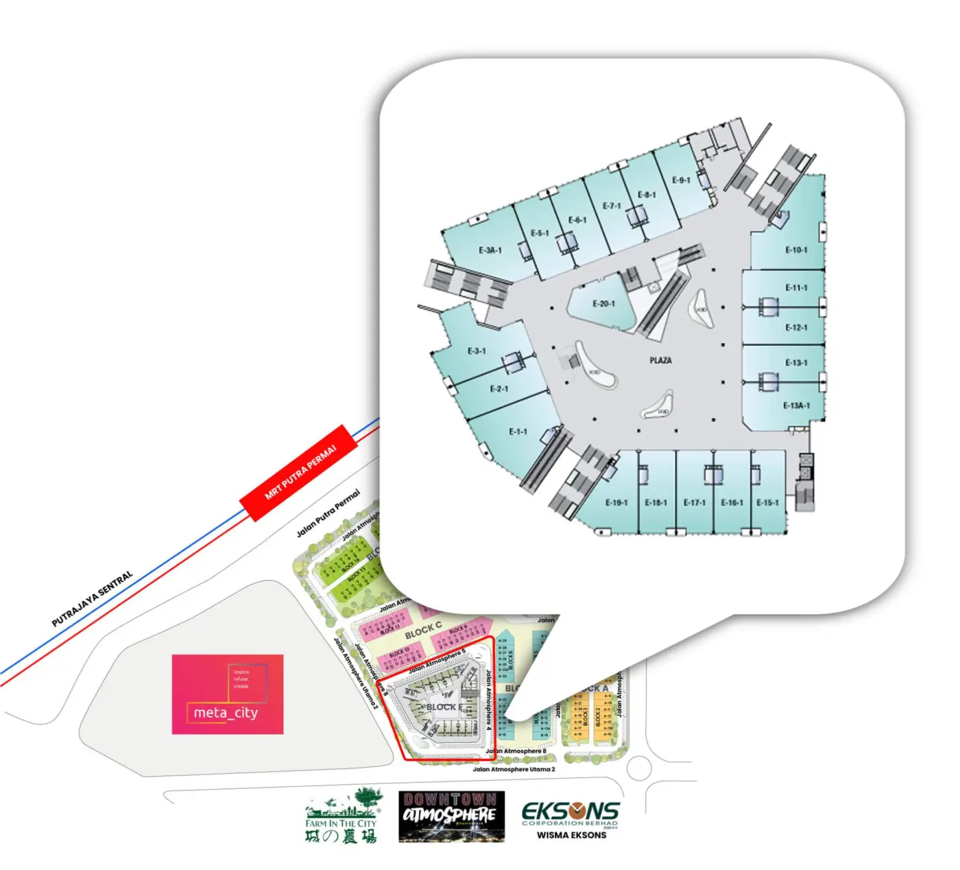 Block E Level 1 Floor Plan
