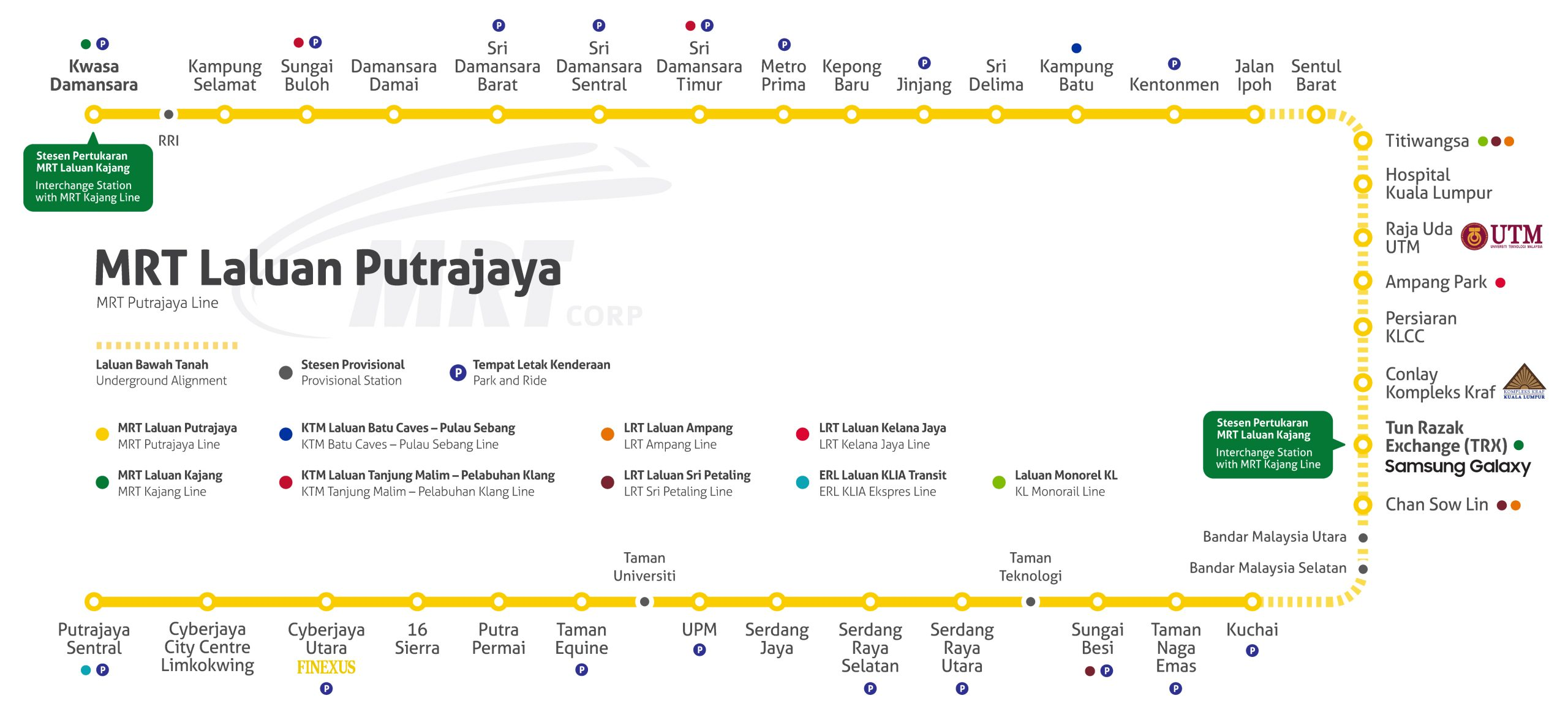MRT Route Map