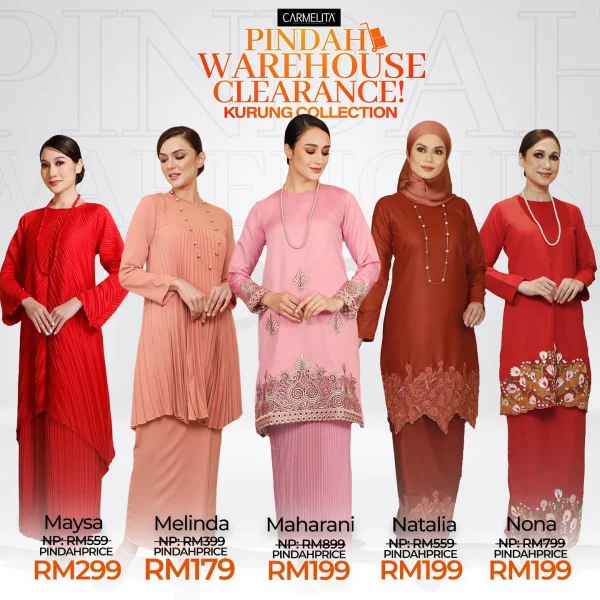 Carmelita Pindah Warehouse Clearance Sales