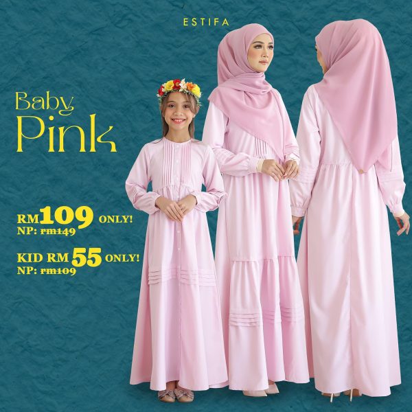 Dress Lana in Baby Pink Mom & Kid