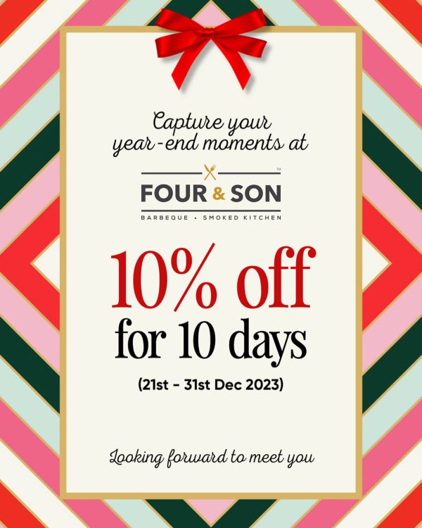 Four & Son 10% discount