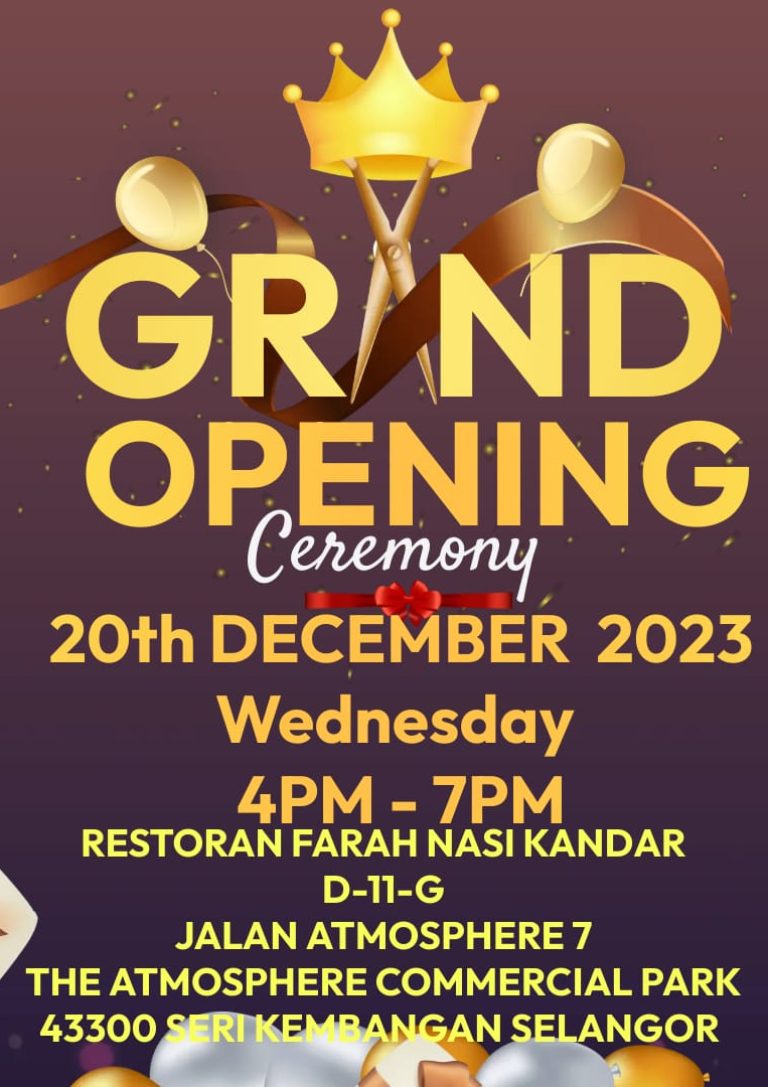 Grand Opening Restoran Farah D-11-G