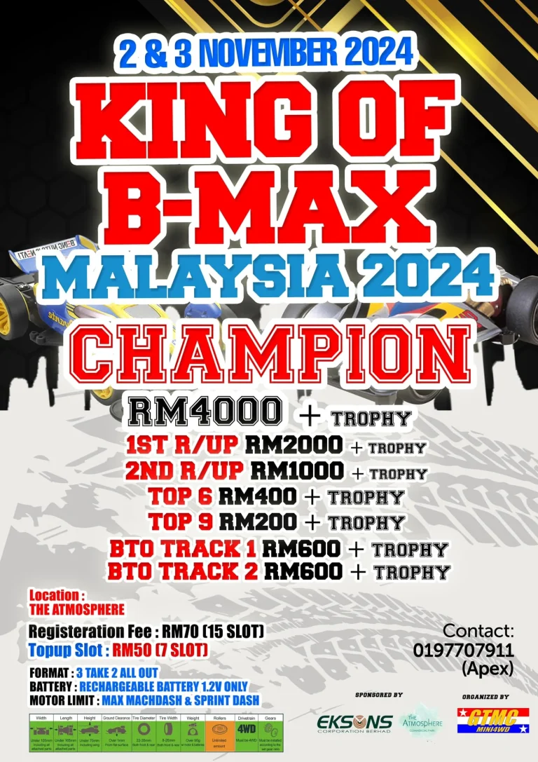 King of B-MAX 2&3 Nov 2024